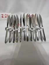 LOT OF 12 Stainless Steel Mirror Finish Dinner Knife - Made By Design