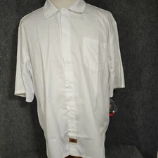 Dickies Cook Shirt Men's 4XL White Short Sleeve Chef New