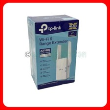 TP-Link - AX1800 Wi-Fi Range Extender White RE615X WiFi 6 DUAL BAND REPEATER NEW