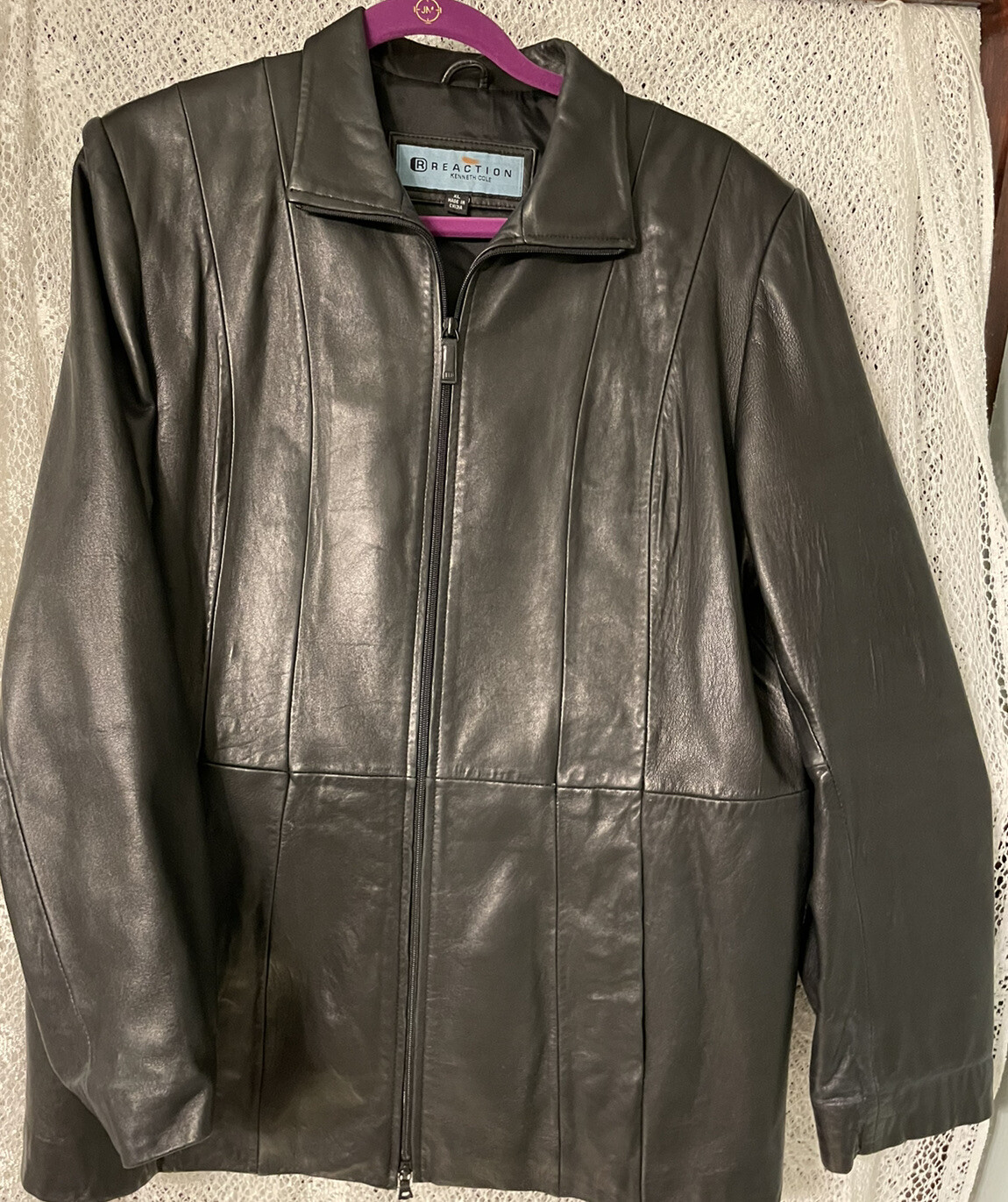 KENNETH COLE Reaction Leather Jacket 