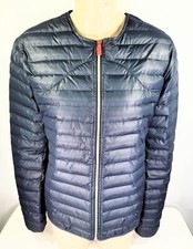 Hunter Original Black Polyester Collarless Full Zip Puffer Jacket, Size L, Euc