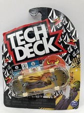 NEW Spinmaster Tech Deck Volcom 4" Fingerboard Yellow RARE 6 Years Plus