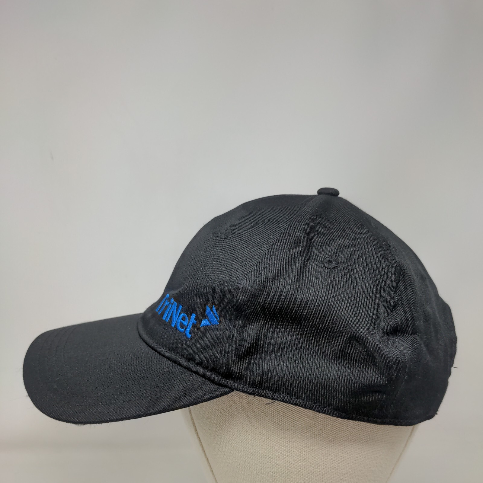 TriNet Strapback Hat Black One Size Embroidered 6… - image 3