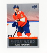 2021-22 Upper Deck Series 1 Aleksi Heponiemi #DD-16 Debut Dates Florida Panthers