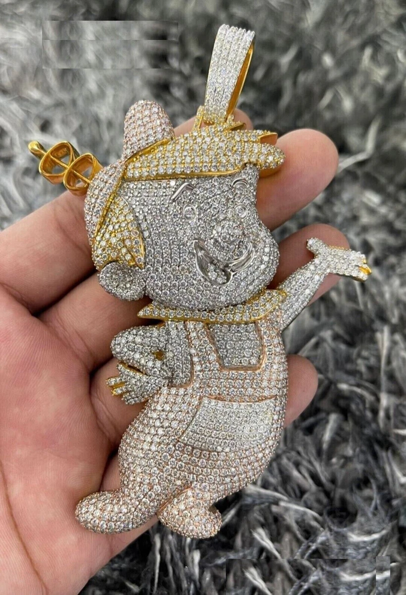 Iced out custom photo hotsell pendant necklace