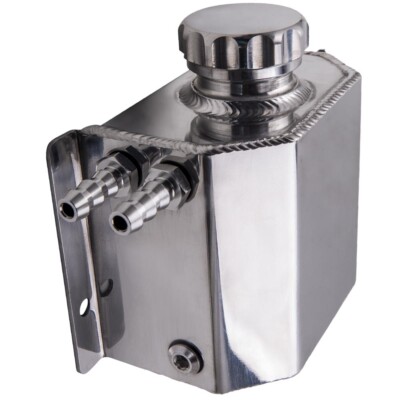 1L Aluminum 6061-T6 Radiator Coolant Overflow Bottle Recovery Tank Reservoir Kit