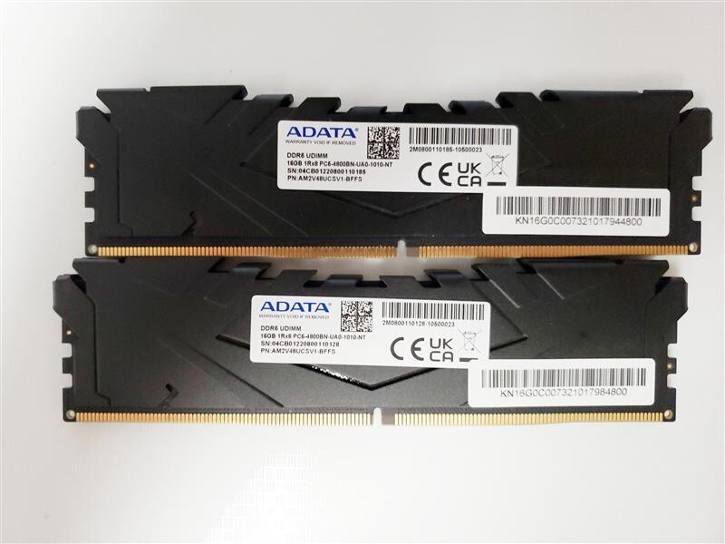 ADATA 32GB (2x16GB) DDR5 RAM 4800MHz (AM2V48UCSV1-BFFS) | eBay