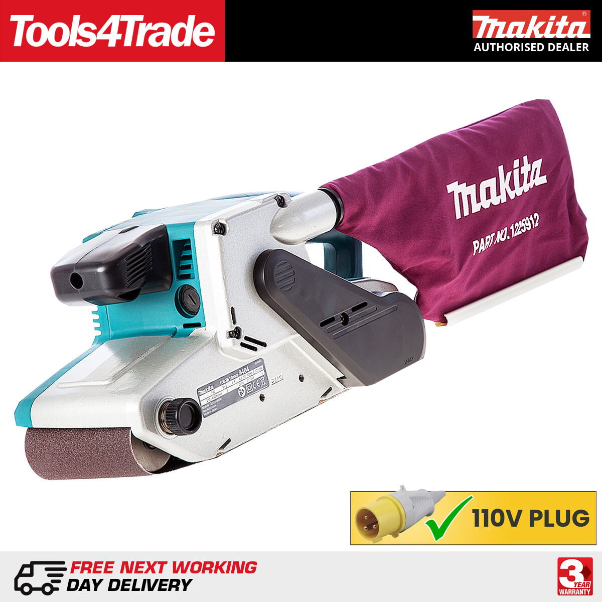 Makita 9404 405W Variable Speed Belt 