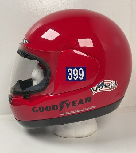Vintage Arai Signet/s Motorcycle Helmet Large 59-60 Glossy Red Full Face - Picture 11 of 19