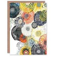 Abstrakt Blumen Mandala GäNseblüMchen Wildblumen Geburtstagskarte