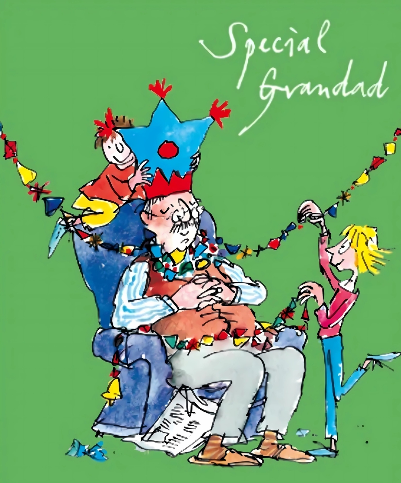 Special Grandad Quentin Blake Christmas Greeting Card Popular Xmas Cards