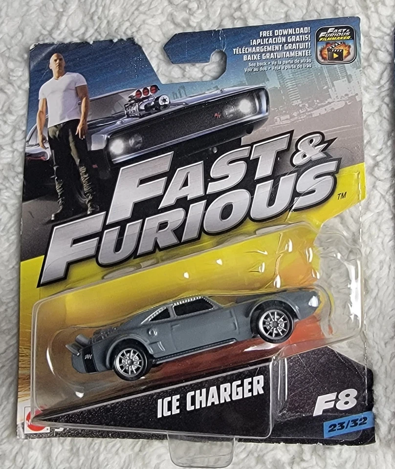 Fast & Furious Lot Bundle of 6 Ice Charger Ford GT-40 Ford Dodge Set Mattel - Image 3 of 4