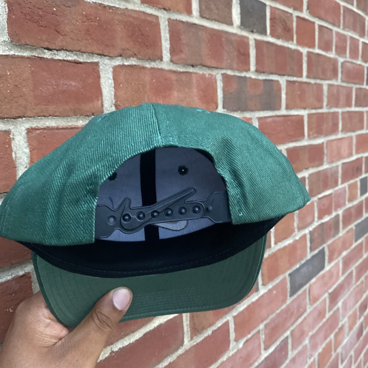 Vintage Nike Center Swoosh Snapback Hat Rare Embroidered Forrest