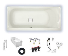 Badewanne Hoesch Thasos 170x75 Rechteckwanne 3744.010 Acryl weiß Rechteck