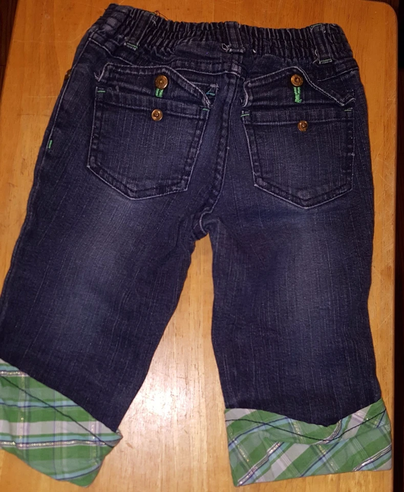 U.S. Polo Assn. pantalón puños en piernas niñas azul talla 5 con 2% spandex 20x9 Foto 2 de 4