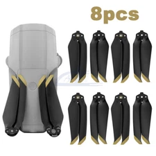 4 Pairs 7238F Propellers Foldable Props Blade Gold for DJI Mavic Air 2S / Air 2