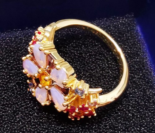 Thomas Sabo TR2335-488-7 Ring Blumen mit farbigen Steinen Größe 52 - Neu - Bild 4 von 5