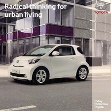 Toyota iQ 1.0 2008-2009 UK Market Launch Foldout Sales Brochure