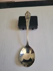 Wallace Rose Point Sterling Silver Round Cream Soup Spoon 5 7/8"