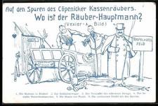 AK Berlin-Köpenick, Such- bzw. Vexierbild Wo ist der Hauptmann von Cöpenick? 
