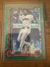 2025 Topps Holiday Chrome - Jose Ramirez #12 Green  Speckle Refractor /99