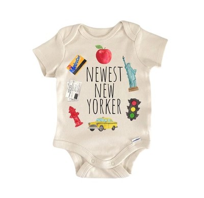New York City Ny Newborn Baby Onesie  Bodysuit