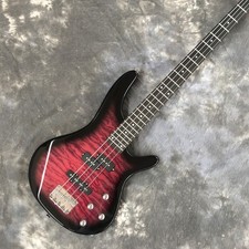 GSR370-TRS Red Quilted Maple Top Electric Bass Guitar 4 String Basswood Body