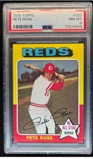 1975 Topps Pete Rose All-Star #320 Reds PSA 8