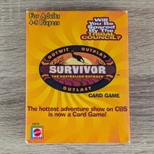 CBS Survivor The Australian Outback Card Game Mattel 2000