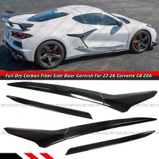 For 2023-27 Corvette C8 Z06 E-ray Full Carbon Fiber Side Vent Door Garnish Trim For 2023-27 Corvette C8 Z06 E-ray Full Carbon Fiber Side Vent Door Garnish Trim