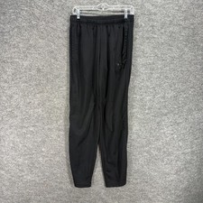 Adidas Activewear Track Pants Women M Medium Black High Rise Pull On Straight