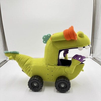 Vtg Nickelodeon Rugrats Reptar Wagon Pull Along Plush Toy 1998 Applause 10'' Rare