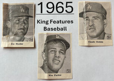 LOS ANGELES DODGERS 1965 KING FEATURES Syndicate LOT of 3 Parker Moeller, Osteen