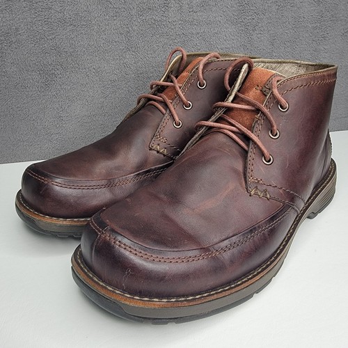 Merrell Shoes Mens Size 10 Brown Leather Chukka Boots Cinnamon Comfort Grip Sole