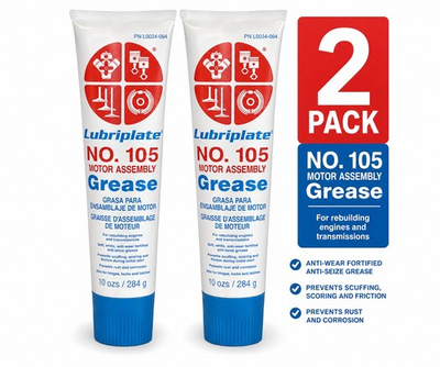 #ad Lot of 2 Lubriplate No. 105 Motor Assembly Grease 10 oz. L0034 094 $22.78