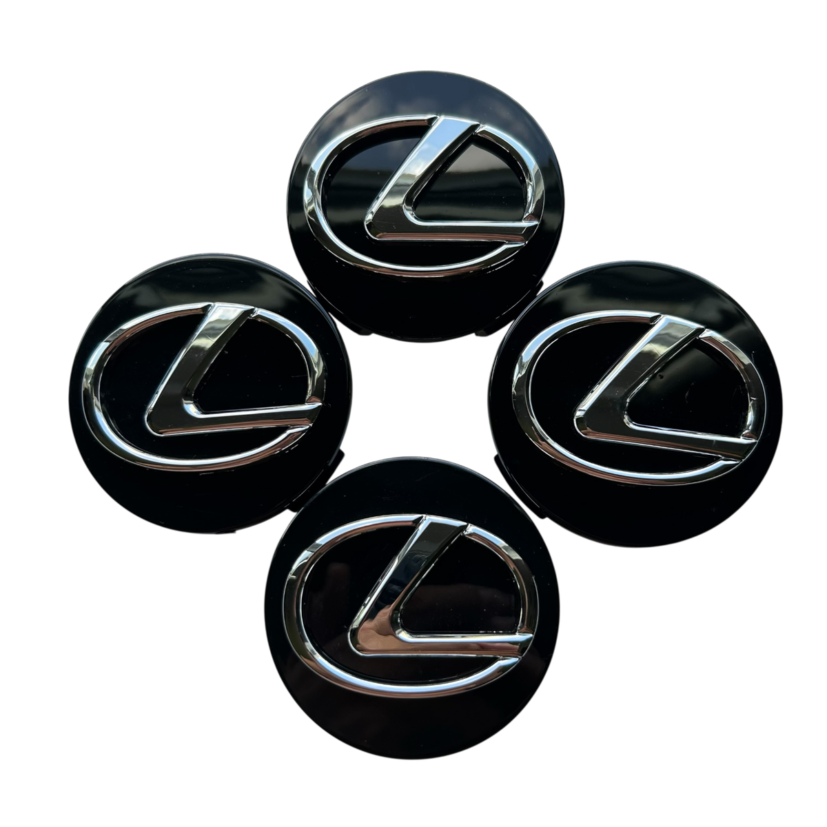Age Factory Circle Logo L/S Black サイズL Black Lexus Center Caps with Chrome Logo Emblem for ES GS IS LC LS