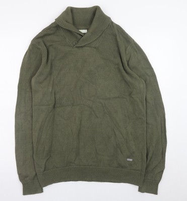 Adidas Herren Pullover Pulli grün Baumwolle L Regular Fit