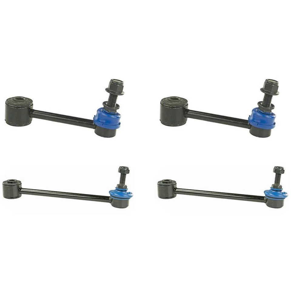 Kit de enlace de barra estabilizadora de suspensión delantera trasera para Jeep Wrangler 2007-2017 Foto 2 de 2