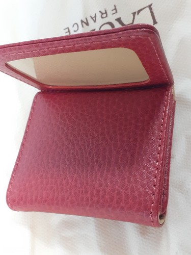 Luxurious Laurige Red Leather Photo Holder & Dust Bag, Small - Made in France - Picture 6 of 8