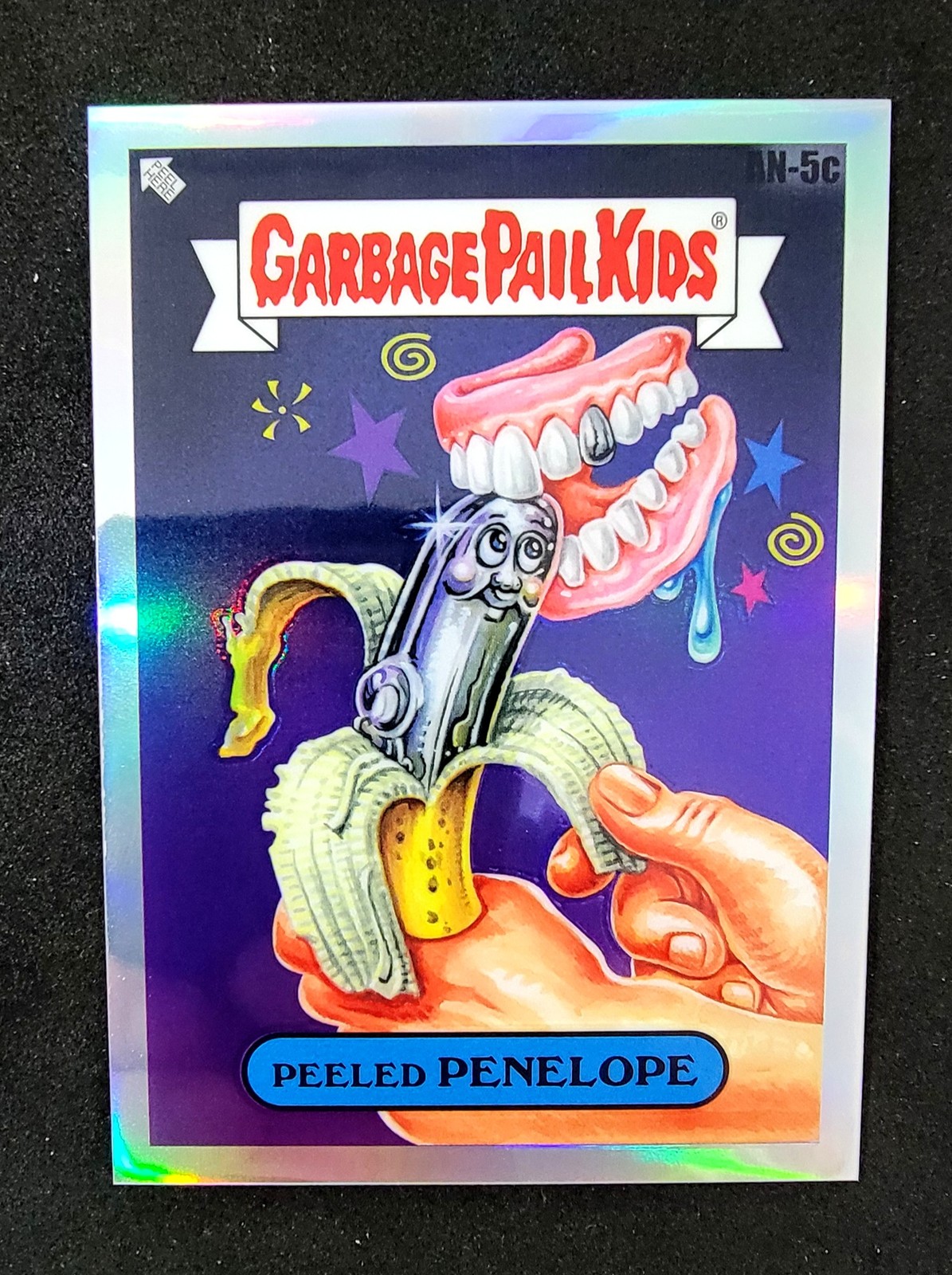 2024 Topps Chrome Garbage Pail Kids #An-5c Peeled Penelope Variation Refractor
