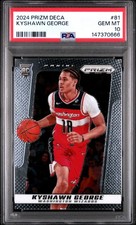 🧊 PSA 10 2024 PANINI PRIZM DECA RC #81 KYSHAWN GEORGE ROOKIE POP/1 🔥