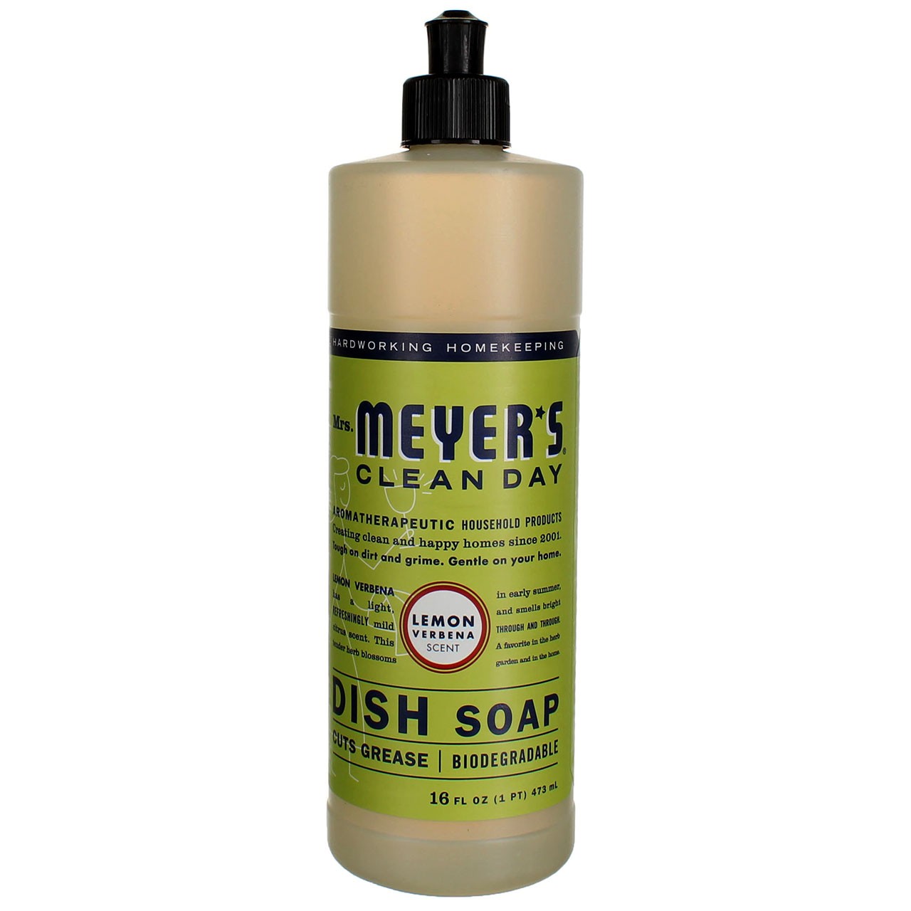 Mrs Meyers Lemon Verbena Dish Soap 16 fl oz
