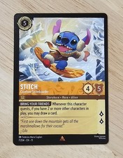 Lilo Stitch Disney Lorcana Card Stitch Carefree Snowboarder 7/204 NM