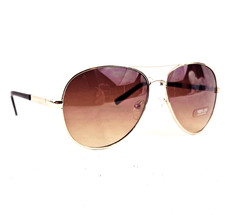LOFT NEW Sunglasses Adult Unisex Gold Pilot Style w/ Gradient Lens Sun Glasses