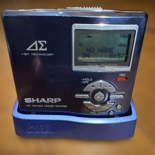 Sharp Md-dr7-a Blue Md Recorder Portable Minidisc Player Md Walkman Vintage