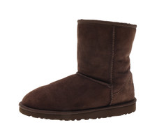 UGG Z1817 Kids Girls Brown Suede Classic Short Sheepskin Boots Size 6 M