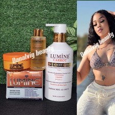 3ps. Lumine Carrot Body lotion, serum  Face Cream x1 bar   AUTHENTIC
