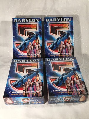 Babylon 5 Premiere CCG Game - All (4) Starter Decks Narn Centauri Minbari Earth