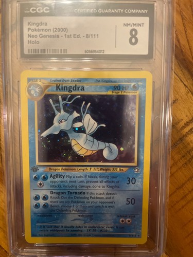 Kingdra (1st Edition) graded CGC 8 for sale on eBay