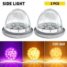 2x Amber Purple Watermelon Lights Led For 12v Semi Truck Trailer Bumper Signal J 2x Amber Purple Watermelon Lights Led For 12v Semi Truck Trailer Bumper Signal J